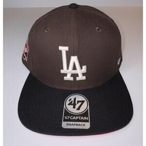 47 Brand Los Angeles Dodgers Snapback Brown Black Baseball Hat
